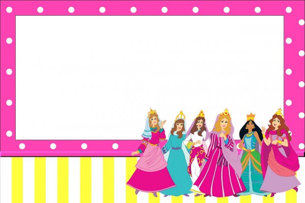 Princesas da Bíblia Amarelo e Rosa – Kit Completo com molduras para convites, rótulos para guloseimas, lembrancinhas e imagens!