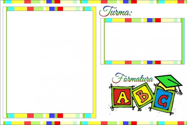 Formatura do ABC – Kit Completo com molduras para convites, rótulos para guloseimas, lembrancinhas e imagens!