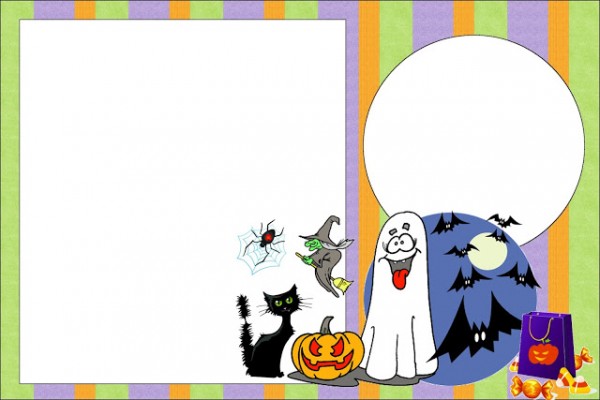 Halloween – Kit Completo com molduras para convites, rótulos para guloseimas, lembrancinhas e imagens!