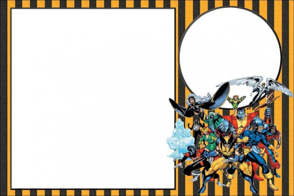 X-Men – Kit Completo com molduras para convites, rótulos para guloseimas, lembrancinhas e imagens!