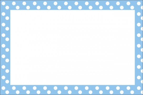Poá Azul e Branco – Kit Completo com molduras para convites, rótulos para guloseimas, lembrancinhas e imagens!