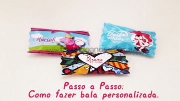 Passo a Passo: Como fazer bala personalizada! Como fazer bala personalizada