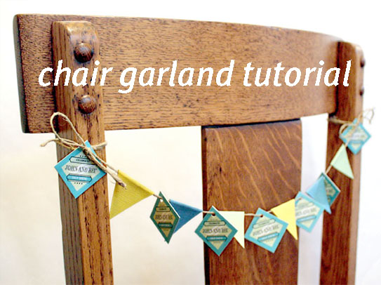 Green blue garland tutorial title photo