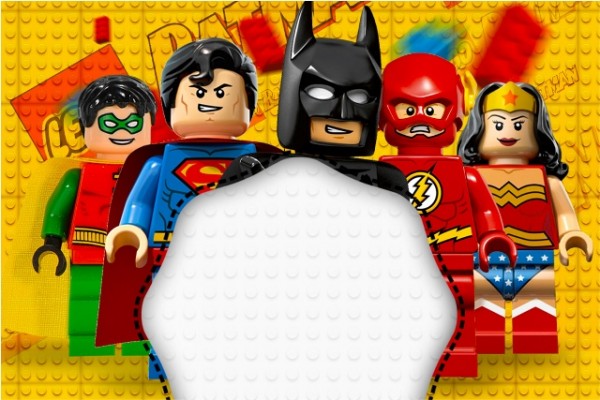 Batman Lego Super Herois – Kit Completo Digital com molduras para convites, rótulos para guloseimas, lembrancinhas e imagens!