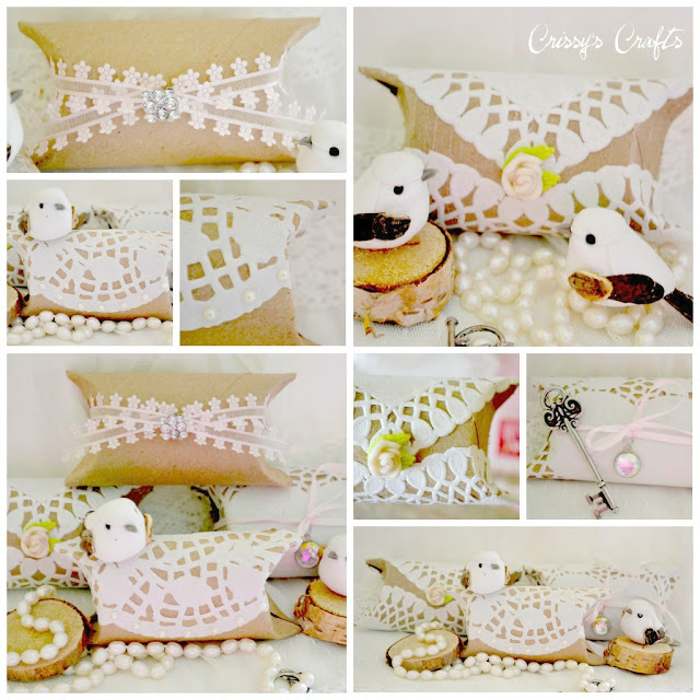 Caixinhas de Lembrancinhas com Rolo de Papel e Doilies!