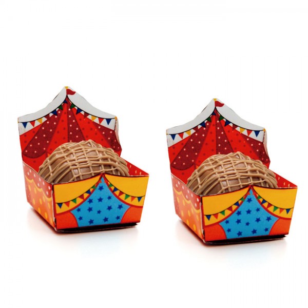 forminhas para doces cachepot circo vermelha festabox cromus