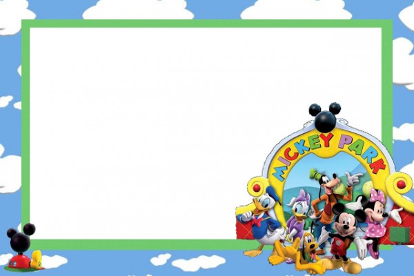 Casa do Mickey Mouse da Disney – Kit Completo com molduras para convites, rótulos para guloseimas, lembrancinhas e imagens!