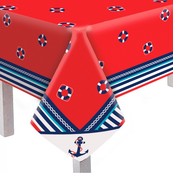 toalha de mesa descartavel festa marinheiro navy festabox cromus convidados