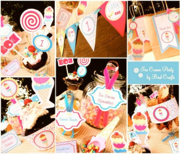 vintage+ice+cream+and+candy+party+paper+goods+printable+supplies