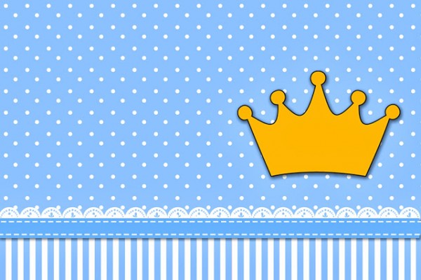 Coroa Príncipe – Kit Completo com molduras para convites, rótulos para guloseimas, lembrancinhas e imagens!