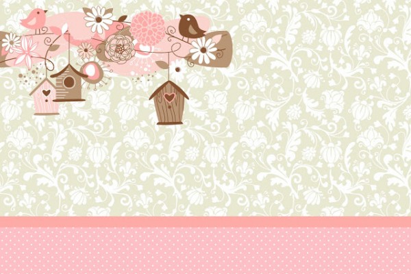 Passarinhos e Flores – Kit Completo com molduras para convites, rótulos para guloseimas, lembrancinhas e imagens!