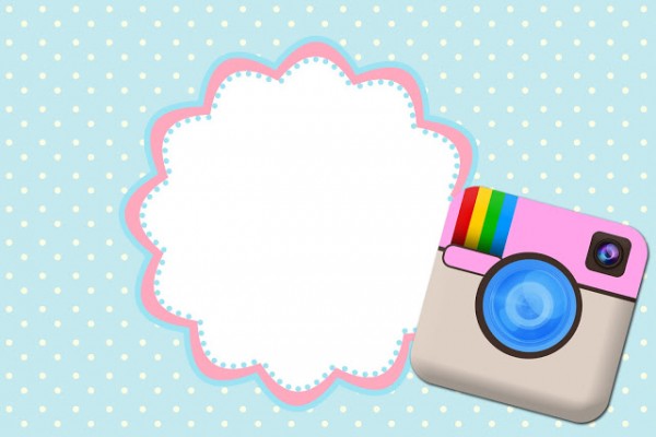Instagram – Mini Kit com molduras para convites, rótulos para guloseimas, lembrancinhas,imagens e plaquinhas divertidas!