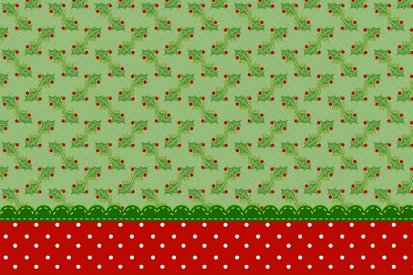 Fundo Natal Verde e Vermelho – Kit Completo com molduras para convites, rótulos para guloseimas, lembrancinhas e imagens!