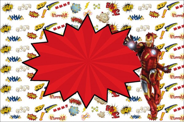 Homem de Ferro – Kit Completo com molduras para convites, rótulos para guloseimas, lembrancinhas e imagens!