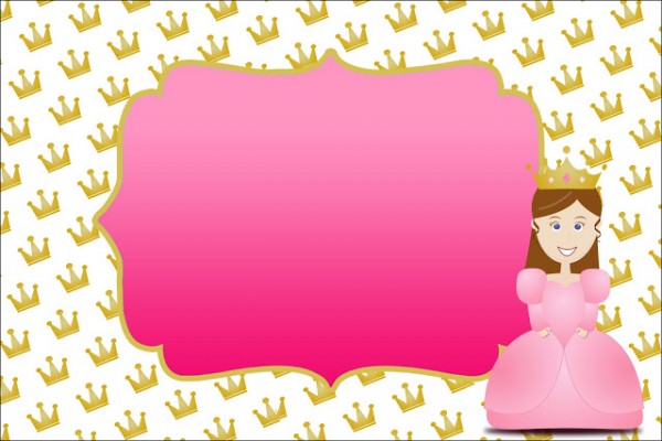 Princesa – Kit Completo com molduras para convites, rótulos para guloseimas, lembrancinhas e imagens!