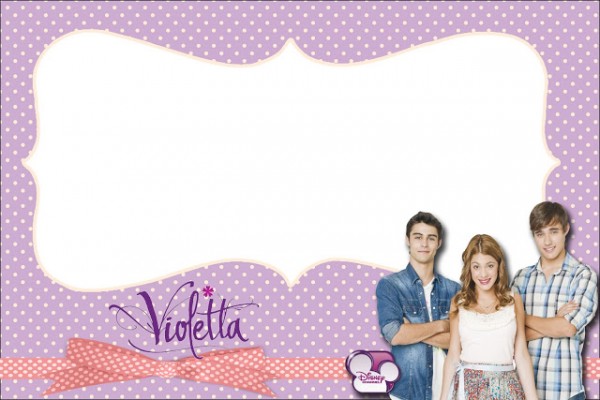 Violetta – Kit Completo com molduras para convites, rótulos para guloseimas, lembrancinhas e imagens!