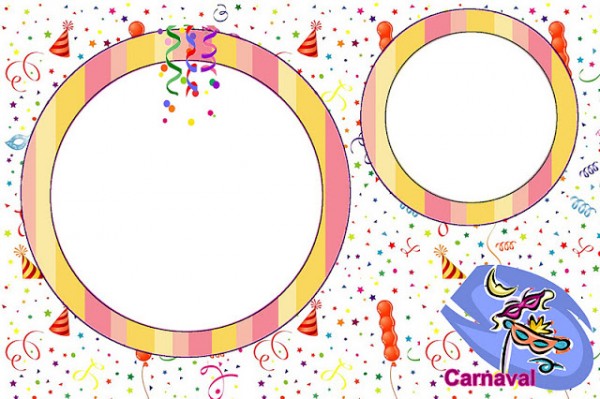 Carnaval – Kit Completo com molduras para convites, rótulos para guloseimas, lembrancinhas e imagens!