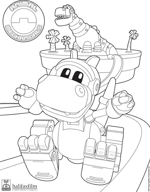 Mecanimais – Imagens para Colorir!