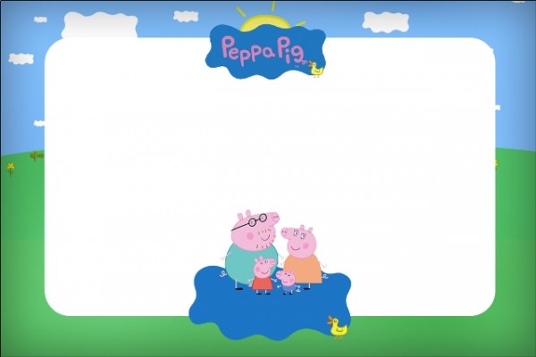 Peppa Pig e sua Família – Kit Completo Digital com molduras para convites, rótulos para guloseimas, lembrancinhas e imagens!