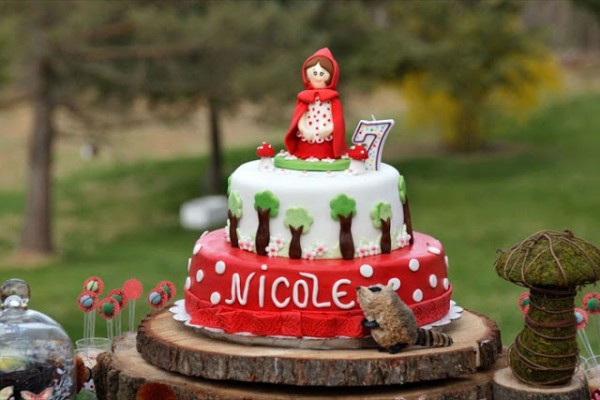 Little Red Fondant Cake