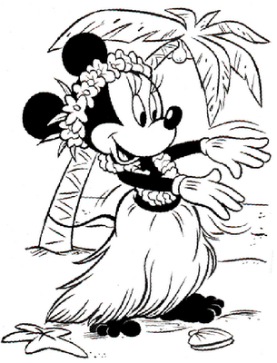 Minnie Mouse Coloring Pages 01
