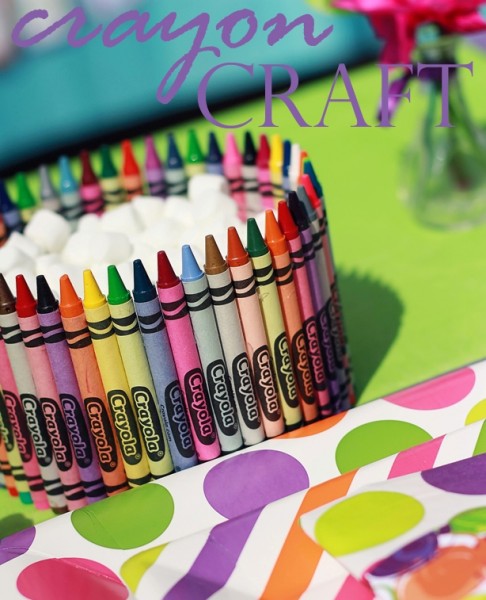 The Celebration Shoppe Art Party Crayola crayon craft