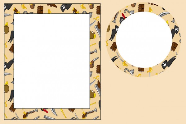 Piratas Fundo Limpo – Kit Completo com molduras para convites, rótulos para guloseimas, lembrancinhas e imagens!