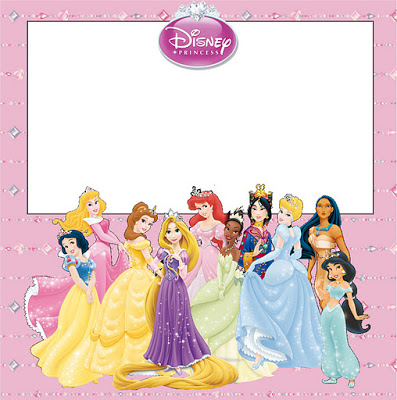 Princesas Disney (Todas Juntas) – Kit Completo com molduras para convites, rótulos para guloseimas, lembrancinhas e imagens!