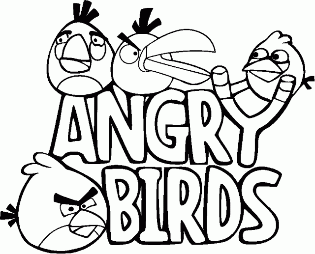 angry birds coloring pages