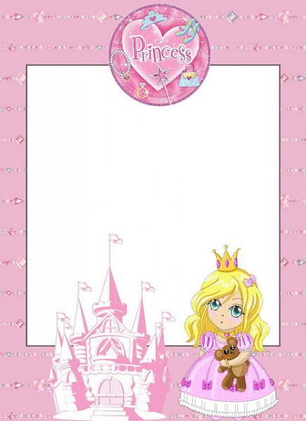 Princesa (Não Disney) – Kit Completo com molduras para convites, rótulos para guloseimas, lembrancinhas e imagens!