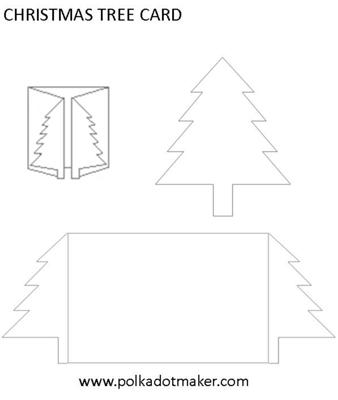 christmas tree card 21595626