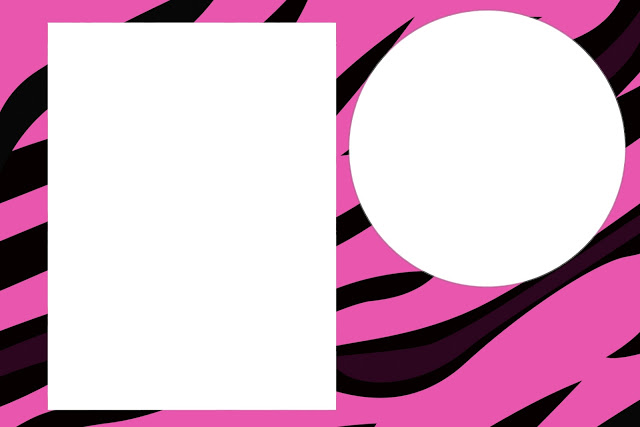 convite 10x15 preto pink