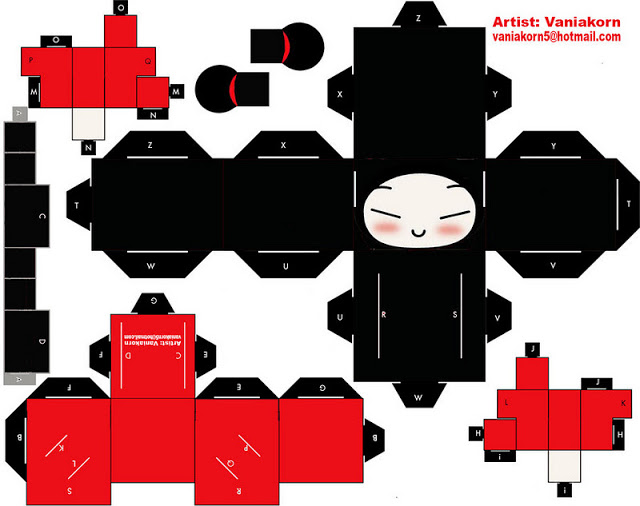 Pucca 3D para Recortar e Montar!