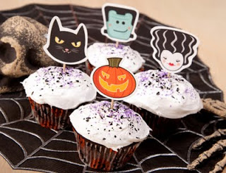 Toppers para cupcake de Halloween