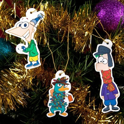 Enfeites para Árvore de Natal do Phineas e Ferb!