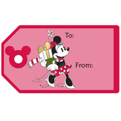 Etiquetas De: Para: de Natal turma do Mickey!