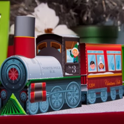 Trem Natalino 3D para Recortar, Imprimir e Montar!