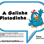 PLAQUINHAS MOLDE FNF Galinha Pintadinha 25