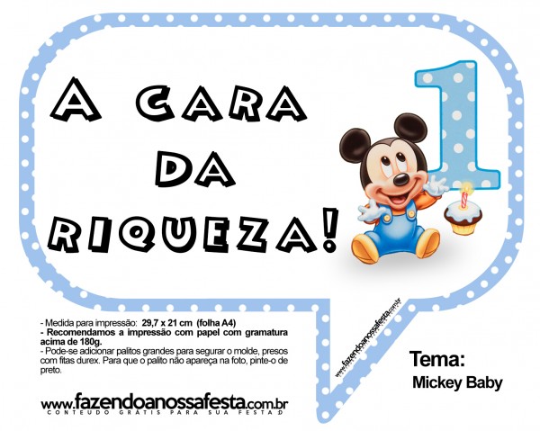 PLAQUINHAS MOLDE FNF Mickey BABY 01
