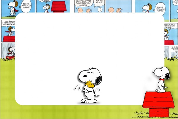 Snoopy – Kit Completo com molduras para convites, rótulos para guloseimas, lembrancinhas e imagens!