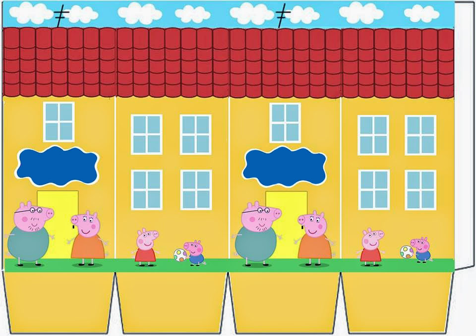 Casa da Peppa Pig para baixar e montar!  Casa de peppa pig, Casa de peppa, Casa  de muñecas de cartón