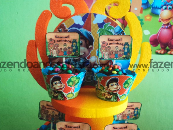 Saias Wrappers para Cupcakes Cocoricó: