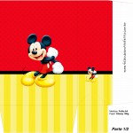 Sacolinha Lembrancinha Mickey Mouse 1 Parte 1