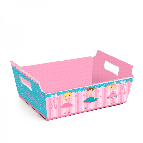 cesta caixa para decoracao festa bailarina festabox cromus pequena