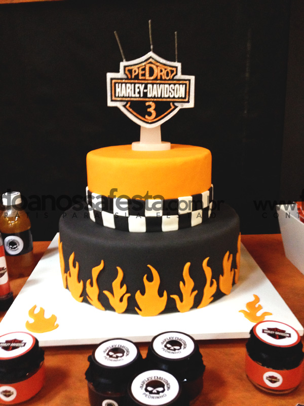 Topper de bolo de moto, tema de motocross, festa de aniversário