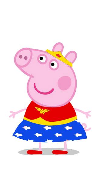 Peppa Pig Mulher Maravilha