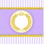 Bala Personalizada Coroa de Princesa Lilás2