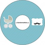 CD DVD Chá de Bebê Mustache