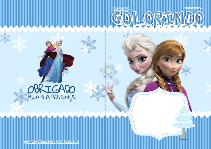 Convite Animado Grátis - Frozen Tradicional 