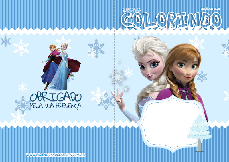 Desenhos de Frozen para Imprimir e Colorir